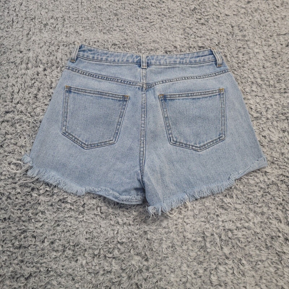 Pacsun Shorts Women 25 Blue High Rise Distressed Normcore Grunge Mom Bikercore